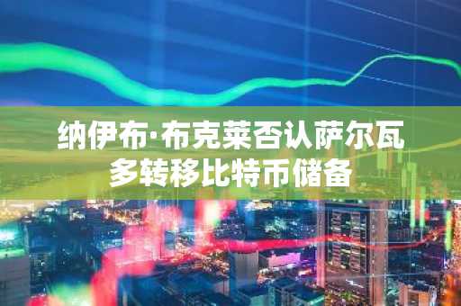 纳伊布·布克莱否认萨尔瓦多转移比特币储备