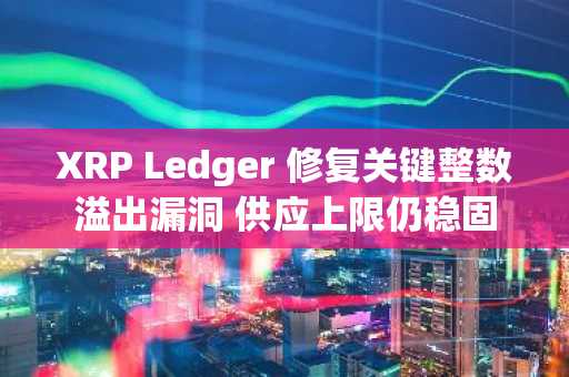 XRP Ledger 修复关键整数溢出漏洞 供应上限仍稳固