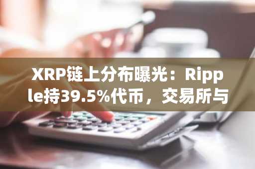 XRP链上分布曝光：Ripple持39.5%代币，交易所与个人持有者共存