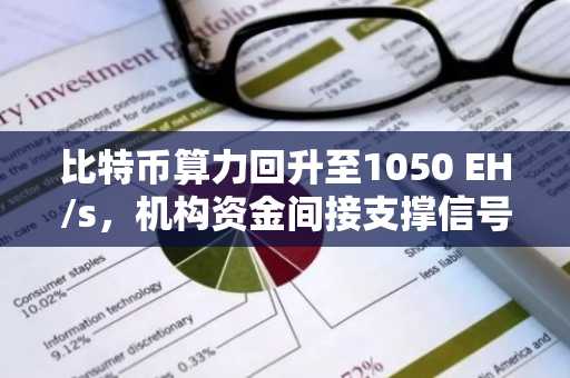 比特币算力回升至1050 EH/s，机构资金间接支撑信号显现
