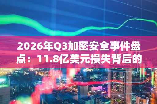 2026年Q3加密安全事件盘点：11.8亿美元损失背后的关键漏洞