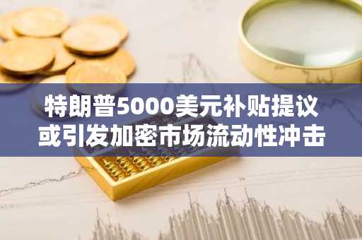 特朗普5000美元补贴提议或引发加密市场流动性冲击