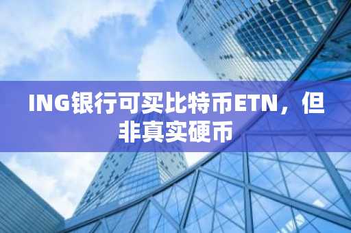 ING银行可买比特币ETN，但非真实硬币