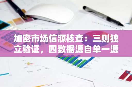 加密市场信源核查：三则独立验证，四数据源自单一源头