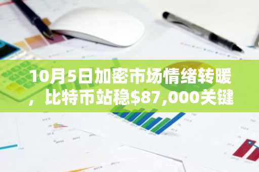 10月5日加密市场情绪转暖，比特币站稳$87,000关键位