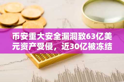 币安重大安全漏洞致63亿美元资产受侵，近30亿被冻结