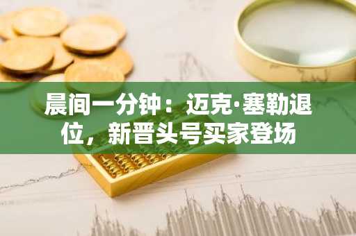 晨间一分钟：迈克·塞勒退位，新晋头号买家登场