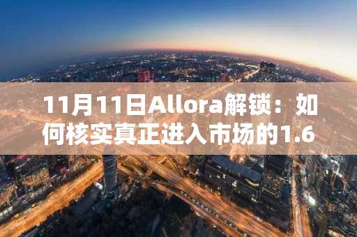 11月11日Allora解锁：如何核实真正进入市场的1.6亿枚ALLO