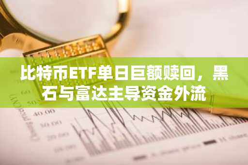 比特币ETF单日巨额赎回，黑石与富达主导资金外流