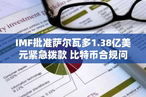 IMF批准萨尔瓦多1.38亿美元紧急拨款 比特币合规问题获豁免