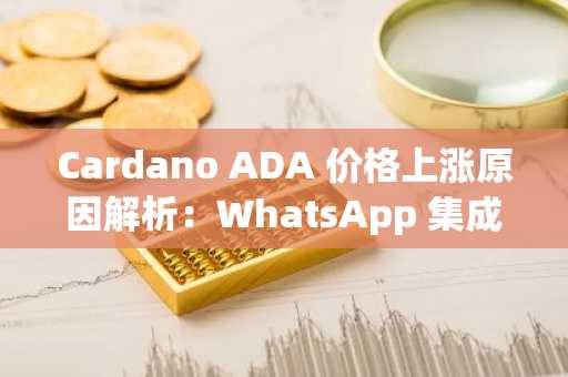 Cardano ADA 价格上涨原因解析：WhatsApp 集成与铜储备提案推动市场信心
