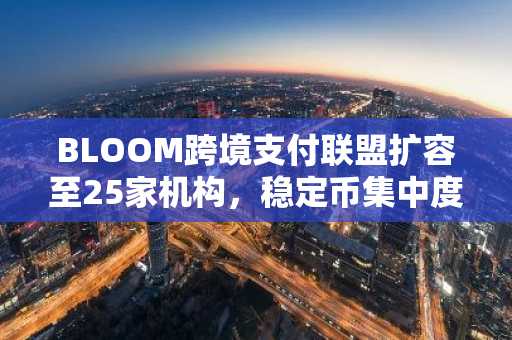 BLOOM跨境支付联盟扩容至25家机构，稳定币集中度成监管焦点