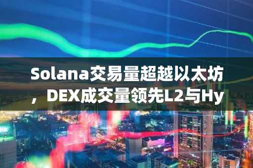 Solana交易量超越以太坊，DEX成交量领先L2与Hyperliquid总和