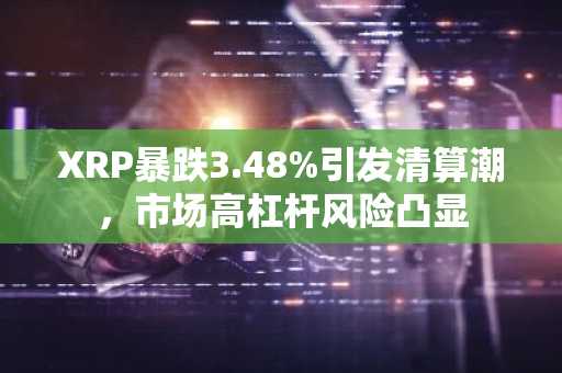 XRP暴跌3.48%引发清算潮，市场高杠杆风险凸显