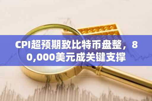 CPI超预期致比特币盘整，80,000美元成关键支撑