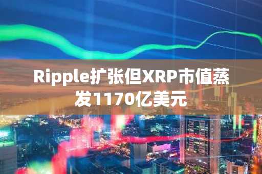 Ripple扩张但XRP市值蒸发1170亿美元