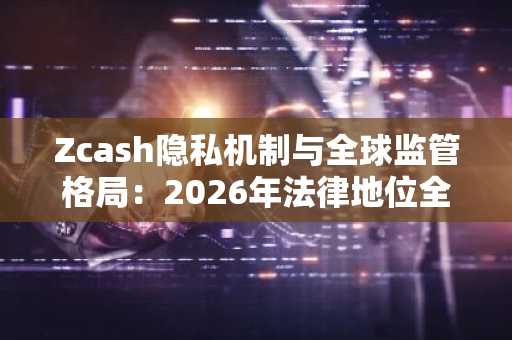 Zcash隐私机制与全球监管格局：2026年法律地位全景解析