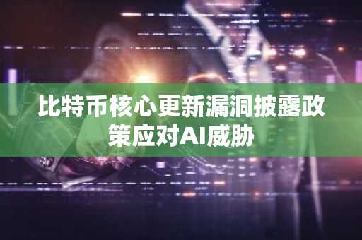 比特币核心更新漏洞披露政策应对AI威胁