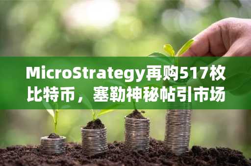 MicroStrategy再购517枚比特币，塞勒神秘帖引市场猜测
