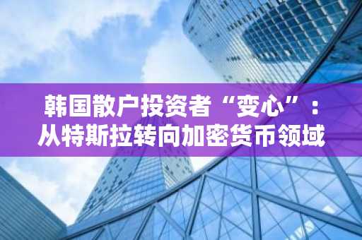 韩国散户投资者“变心”：从特斯拉转向加密货币领域