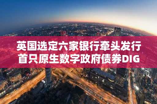 英国选定六家银行牵头发行首只原生数字政府债券DIGIT