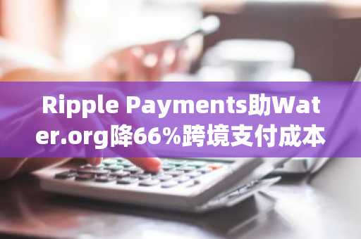Ripple Payments助Water.org降66%跨境支付成本