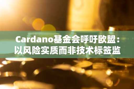 Cardano基金会呼吁欧盟：以风险实质而非技术标签监管DeFi与质押