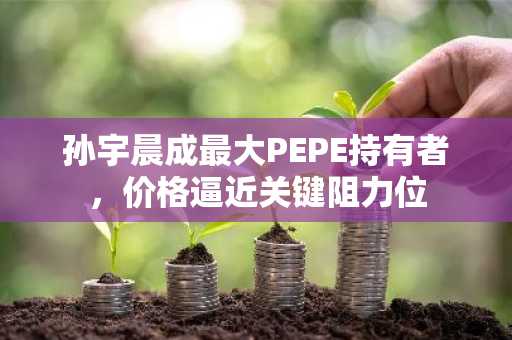 孙宇晨成最大PEPE持有者，价格逼近关键阻力位