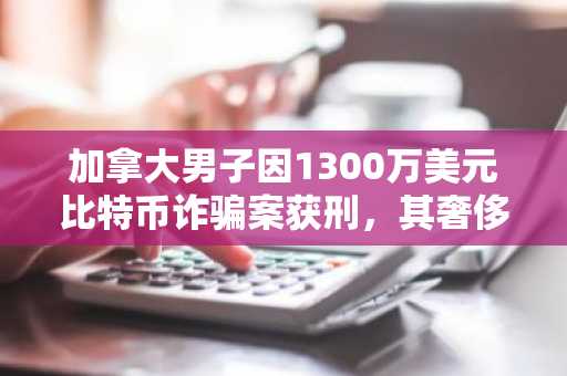 加拿大男子因1300万美元比特币诈骗案获刑，其奢侈消费与Discord炫耀行为曝光