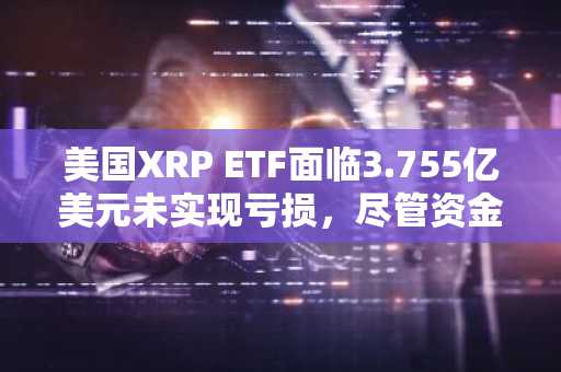美国XRP ETF面临3.755亿美元未实现亏损，尽管资金流入达18亿美元
