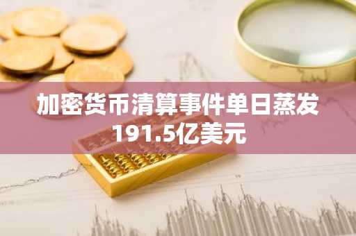 加密货币清算事件单日蒸发191.5亿美元